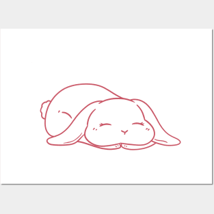 Sleepy Bailey Line Art | Bunniesmee Wedding Edition Posters and Art